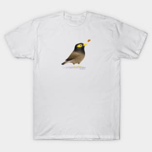 Myna Bird with a leaf T-Shirt